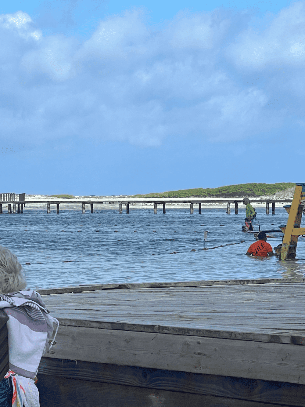 People enjoying a day at the beach.